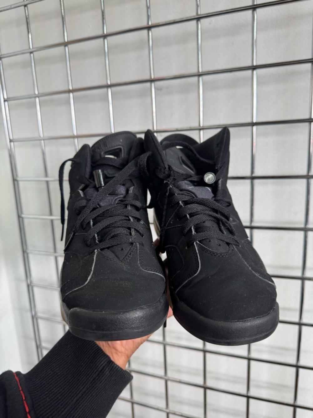 Nike Air Jordan 6 Retro GS Chrome Black Silver DX2835-001 Size 6.5Y Sneaker Shoe - Picture 10 of 11